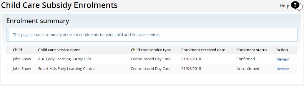 child-care-subsidy-assessment-enrolment-review-page