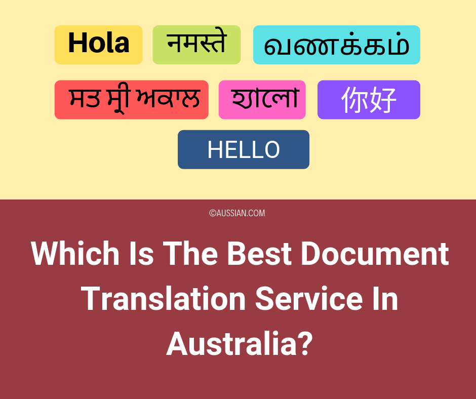 best document translator australia