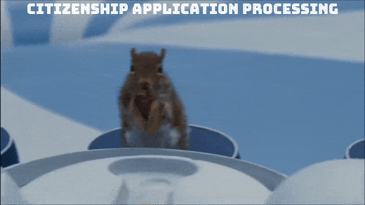 Australian Citizenship Application processing charlie and chocolate factory squirrel nut scene