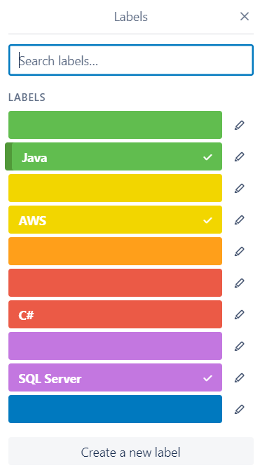 Trello Labels