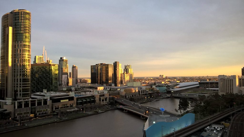 Melbourne CBD skyline view